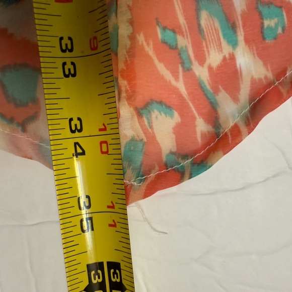 Lovers & Friends Asymmetric Racerback Tank Dress in Coral Cheetah Size XS - Picture 9 of 13